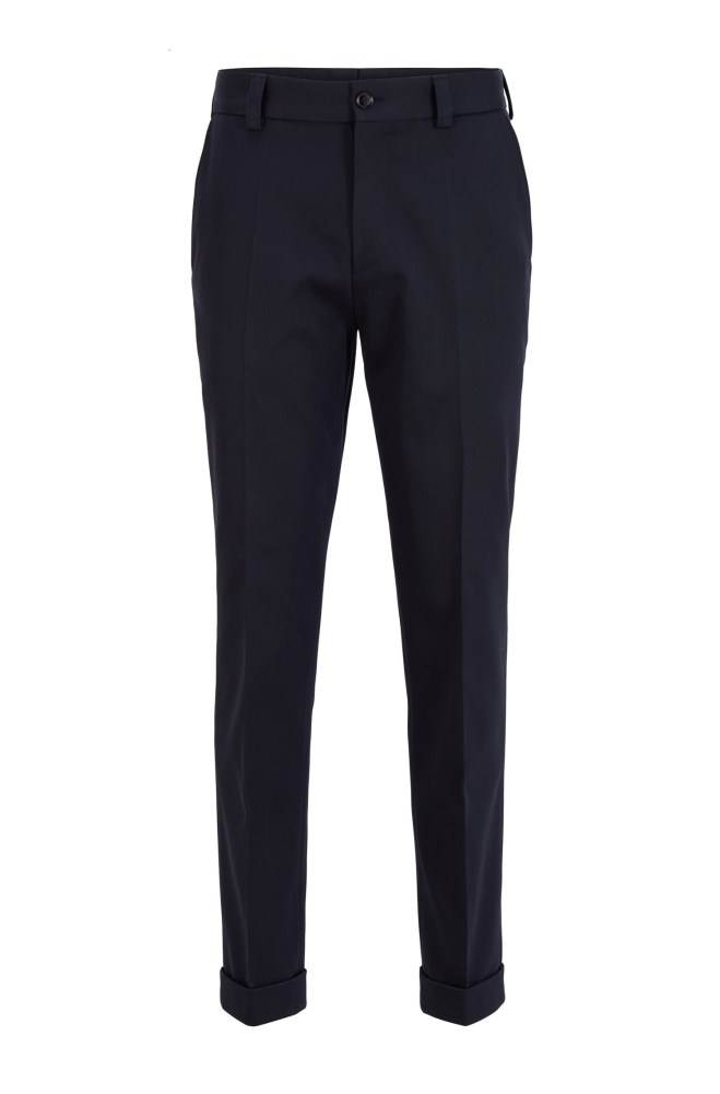 Hugo Boss Relaxed-fit trousers Mørke Blå | Ib5CoqZh