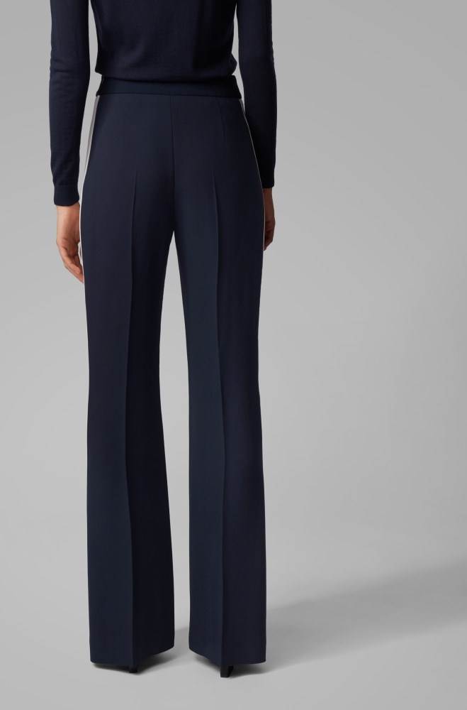 Hugo Boss Relaxed-fit trousers Mørke Blå | nh5TgFPU