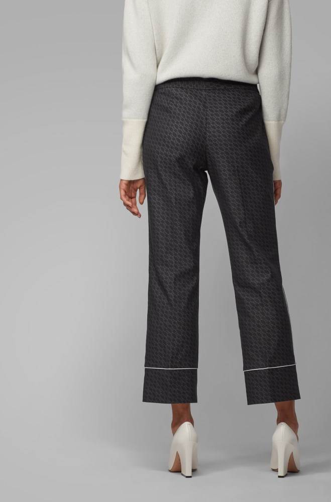 Hugo Boss Relaxed-fit trousers Patterned | bkX1pwnH