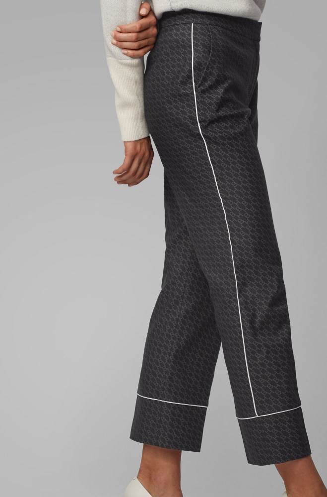 Hugo Boss Relaxed-fit trousers Patterned | bkX1pwnH