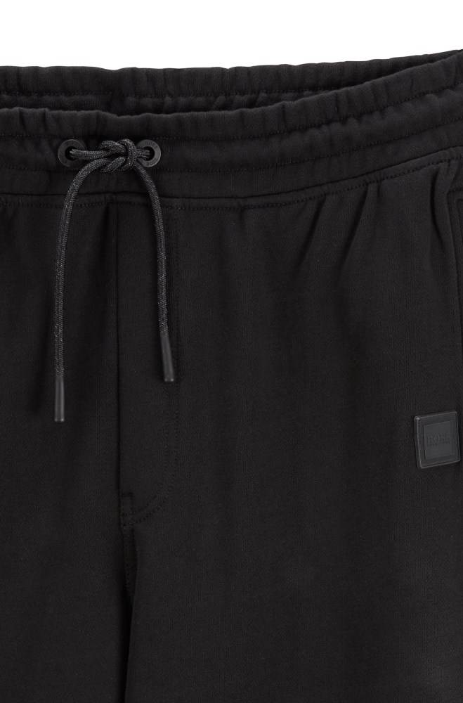 Hugo Boss Relaxed-fit trousers Svarte | cHSOBLYK