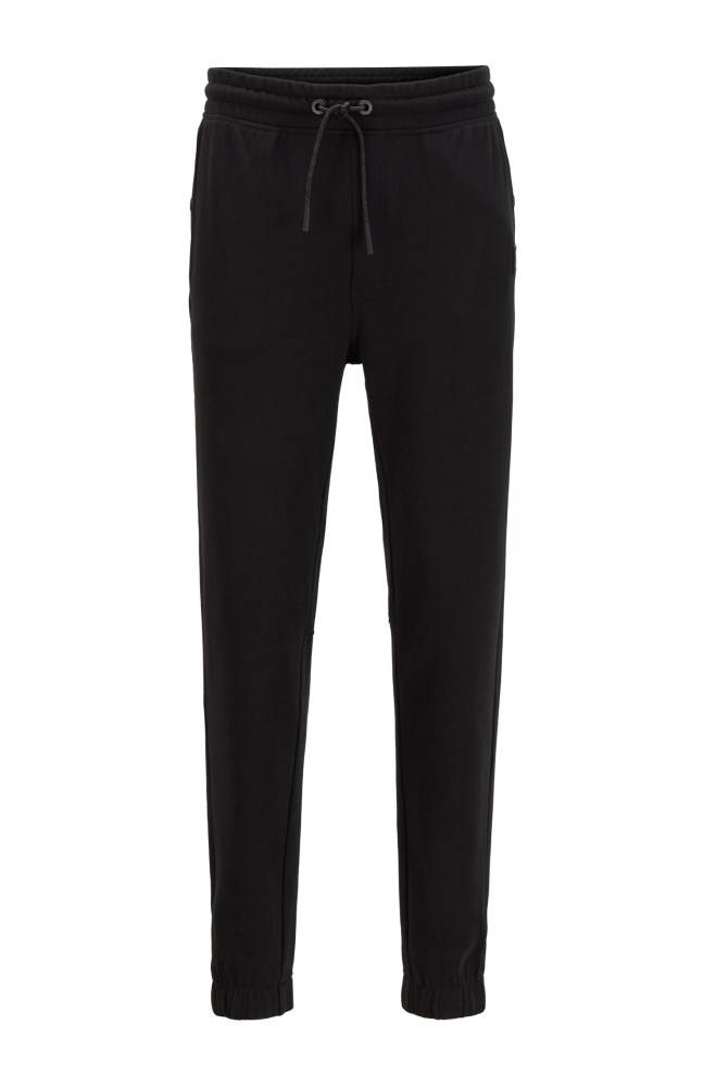 Hugo Boss Relaxed-fit trousers Svarte | cHSOBLYK