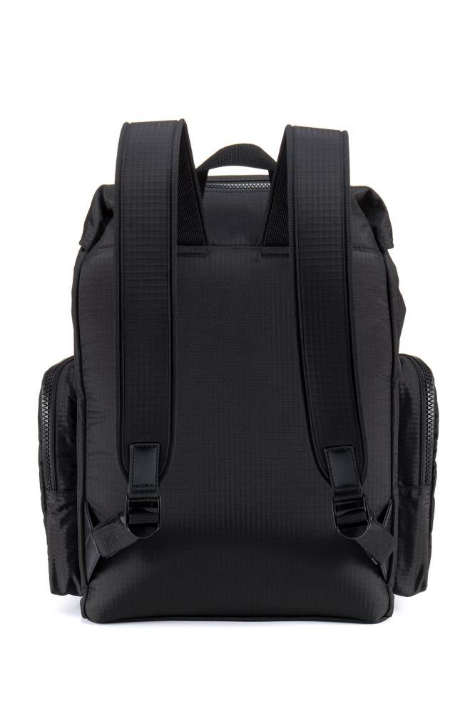 Hugo Boss Reverse-logo backpack Svarte | xDOftTLM