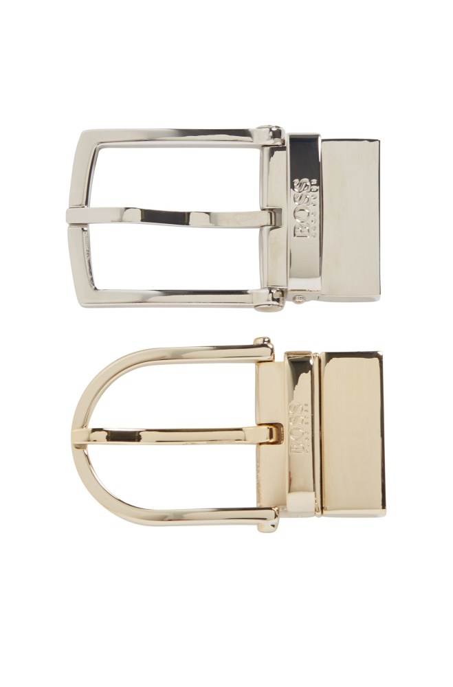 Hugo Boss Reversible belt Svarte | EHuj0XYB