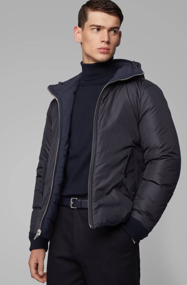 Hugo Boss Reversible jacket Mørke Blå | qFo2PQ0R