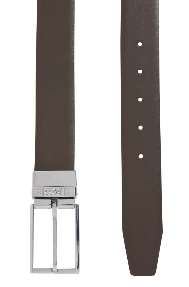 Hugo Boss Reversible leather belt Svarte | 5lIUmaUm