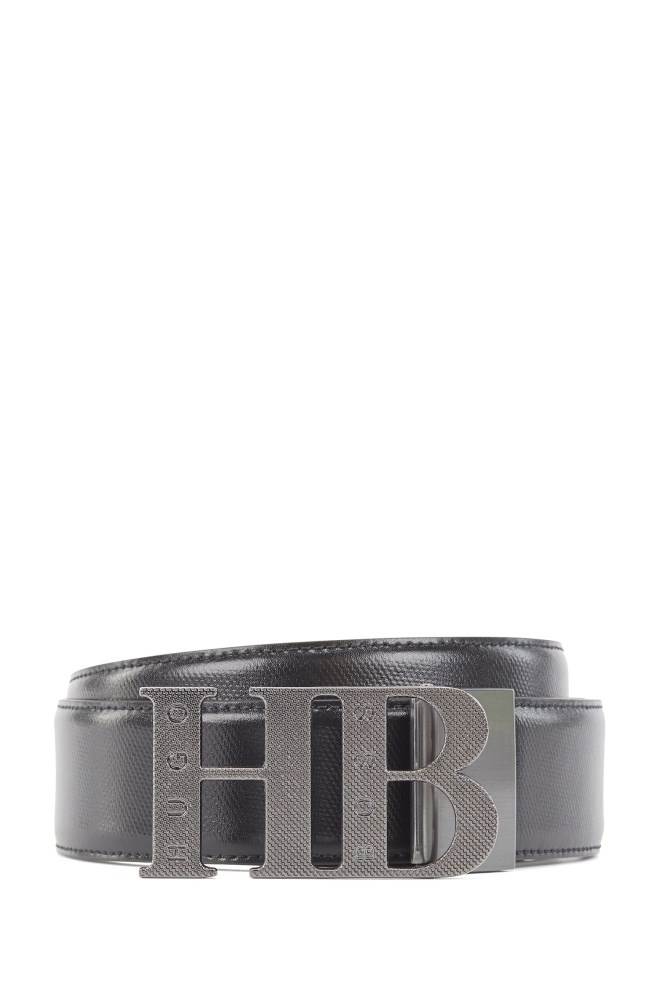 Hugo Boss Reversible leather belt Svarte | dFjoSbv9