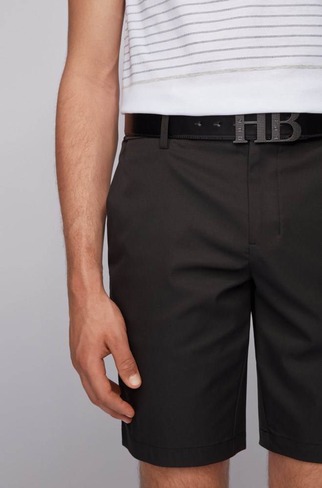 Hugo Boss Reversible leather belt Svarte | vzoHLGsL