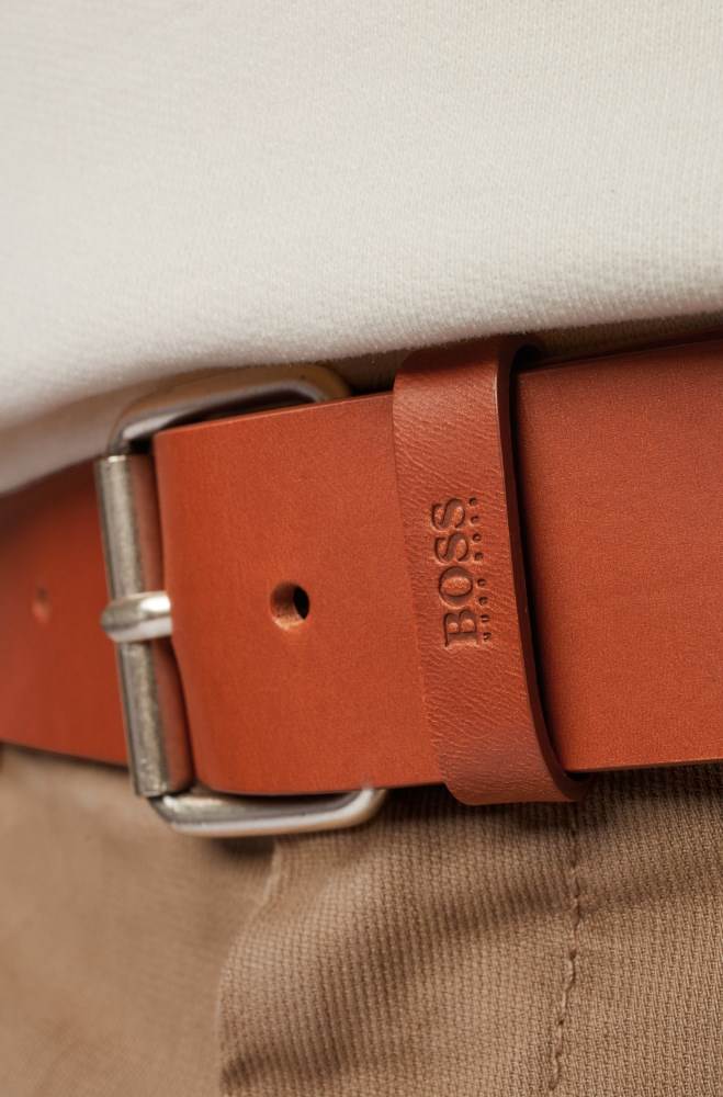 Hugo Boss Roller-buckle belt Brune | lxn8fLbw