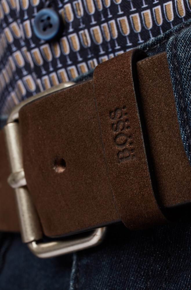 Hugo Boss Roller-buckle belt Mørke Brune | dc5lYT6D