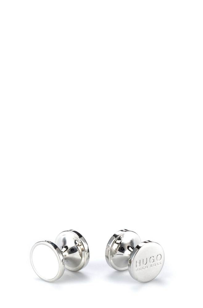 Hugo Boss Round cufflinks Natural | nrdH2KCb