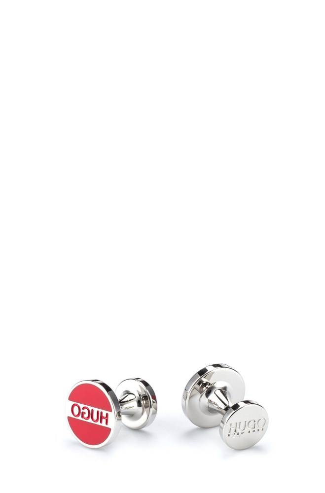 Hugo Boss Round cufflinks Rød | mviOLlcb