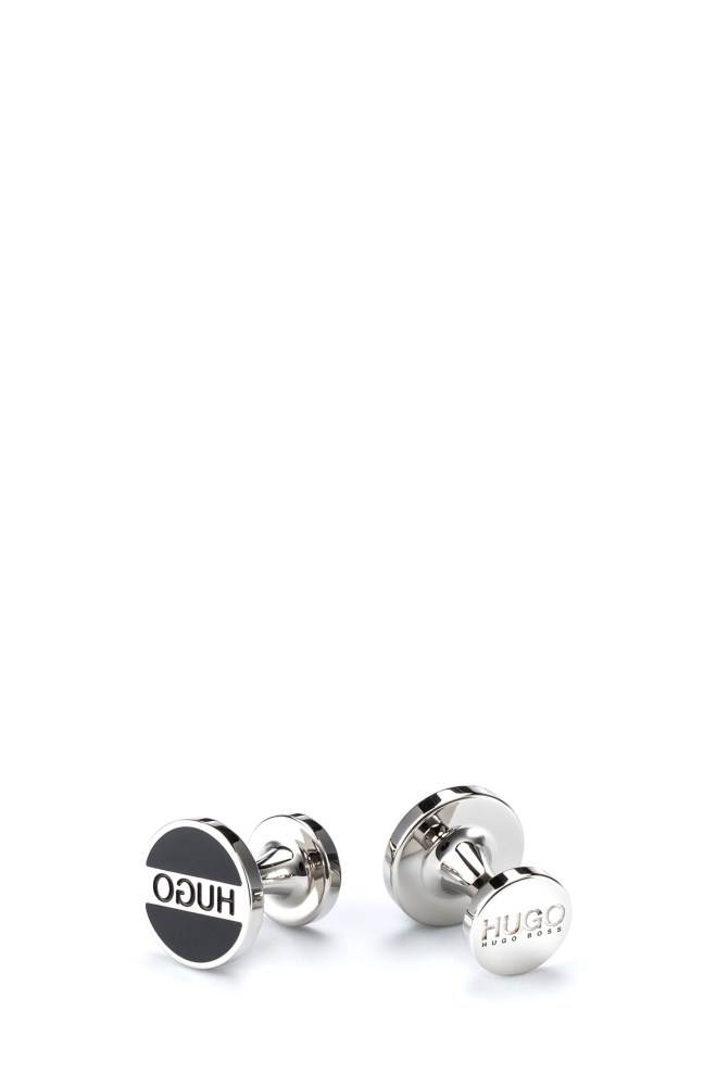 Hugo Boss Round cufflinks Svarte | JFZlBQQF