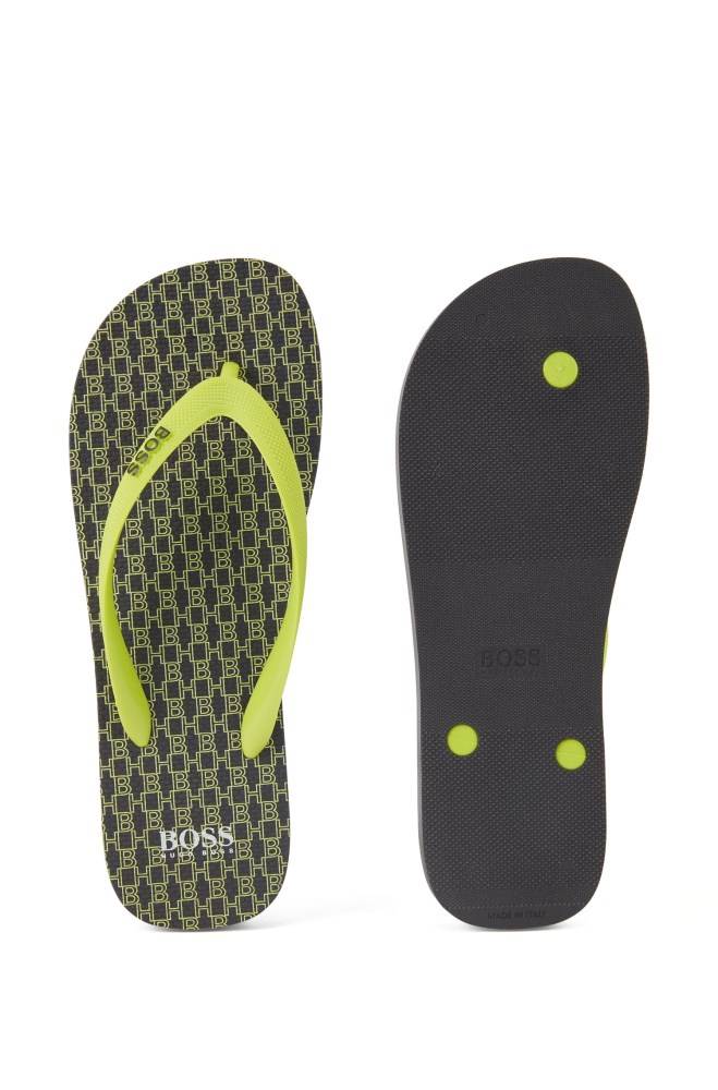 Hugo Boss Rubber flip-flops Gul | ISE3UtAl