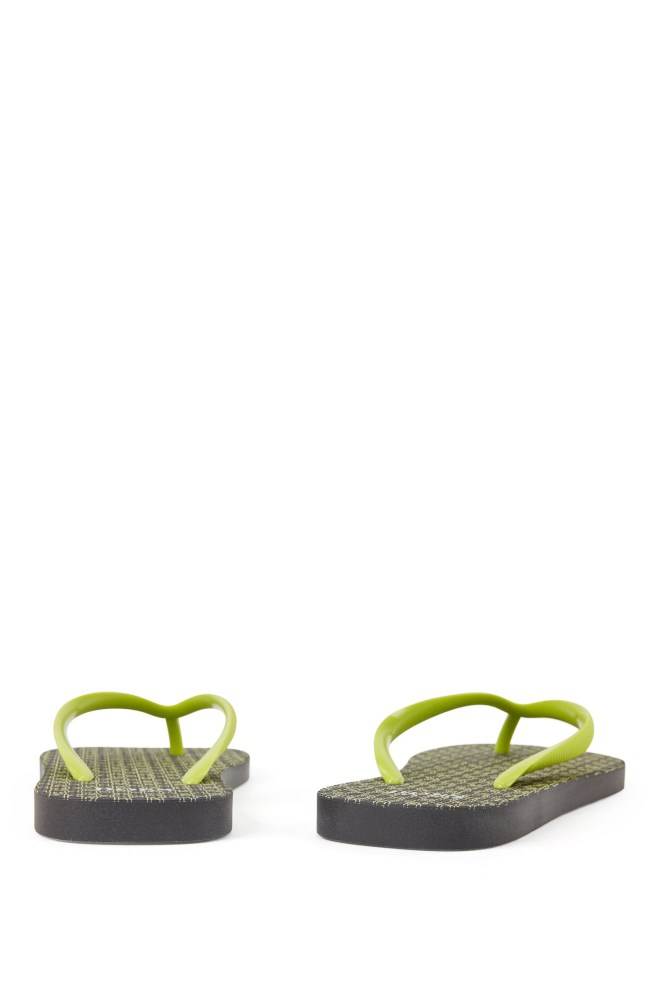 Hugo Boss Rubber flip-flops Gul | ISE3UtAl