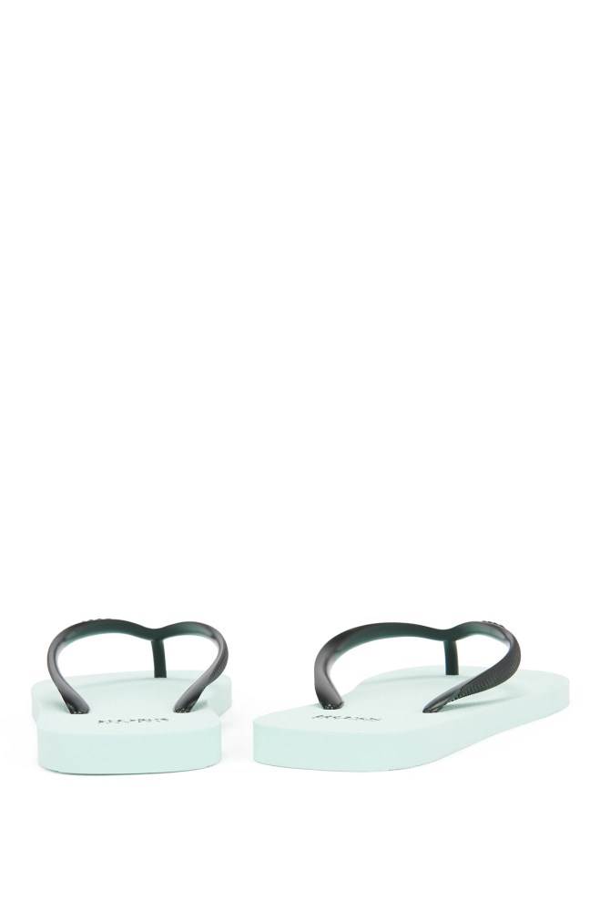 Hugo Boss Rubber flip-flops Lyse Blå | QaLfAjQj