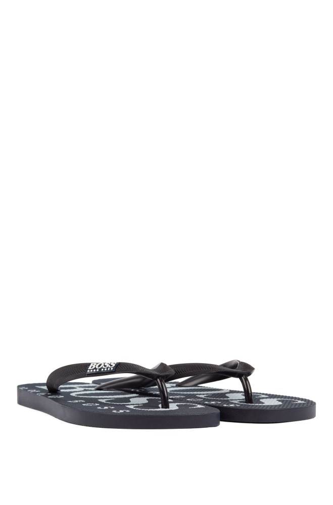 Hugo Boss Rubber flip-flops Mørke Blå | Czt06k4P