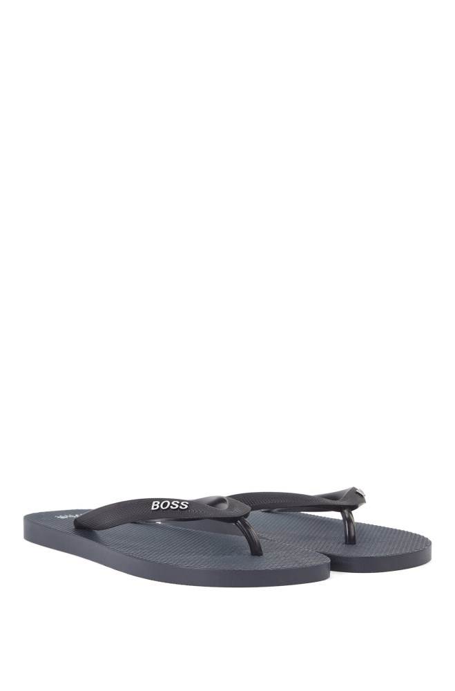 Hugo Boss Rubber flip-flops Mørke Blå | qSkHYWqP