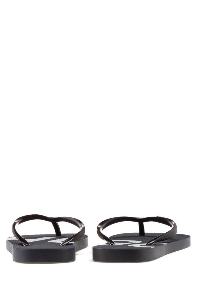 Hugo Boss Rubber flip-flops Mørke Blå | xgCo0tza