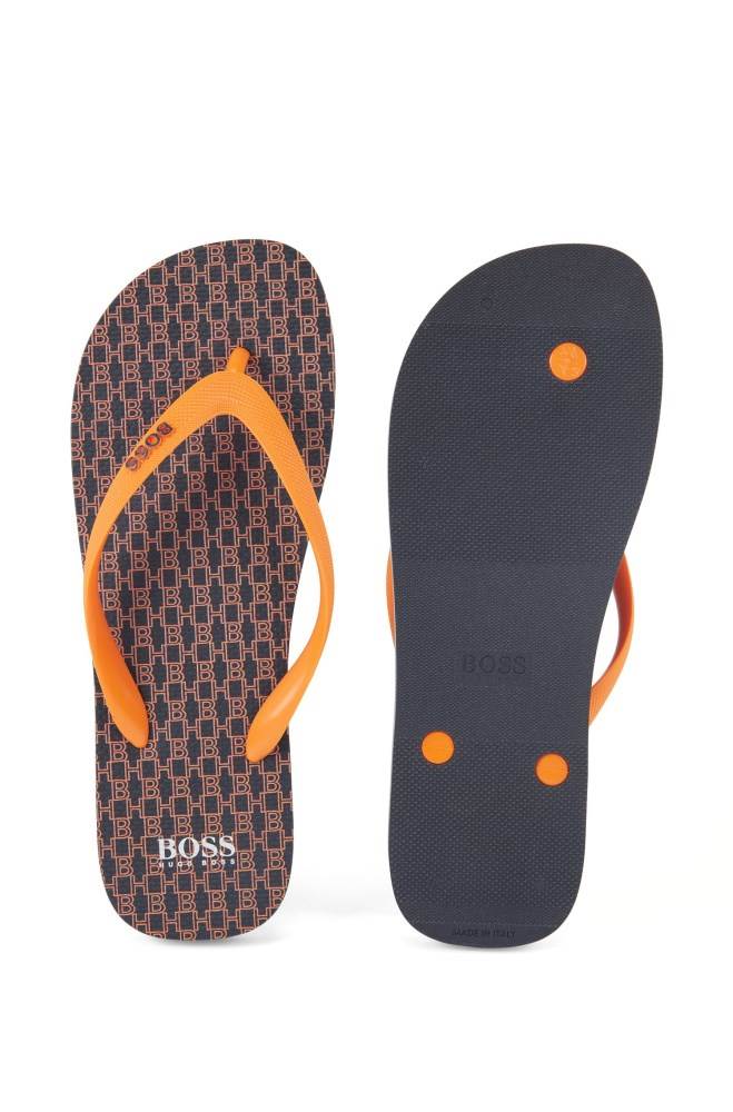 Hugo Boss Rubber flip-flops Oransje | 9hEe1byN