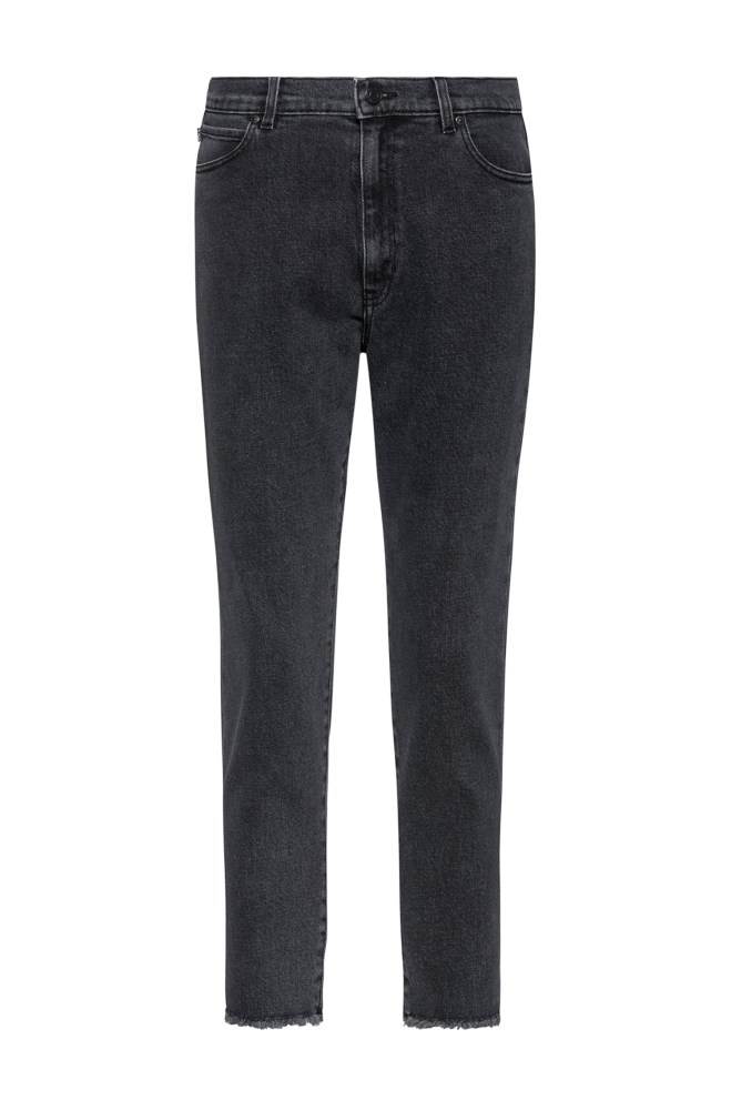 Hugo Boss STELLA slim-fit high-waisted jeans Mørke Grå | e2RpUCz9