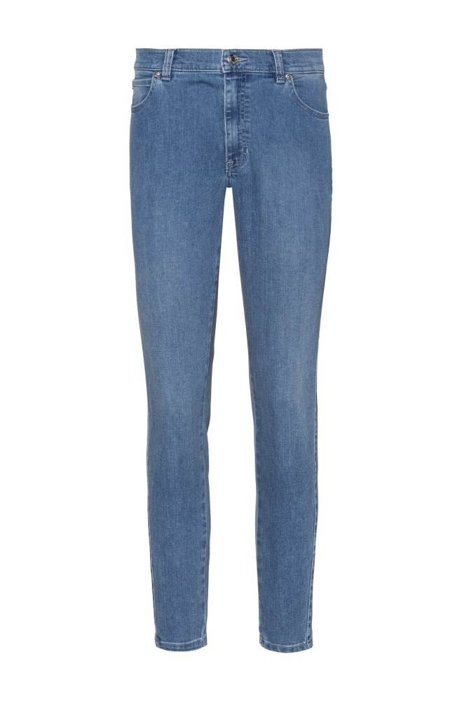 Hugo Boss STELLA slim-fit jeans Lyse Blå | F7KDhtEO