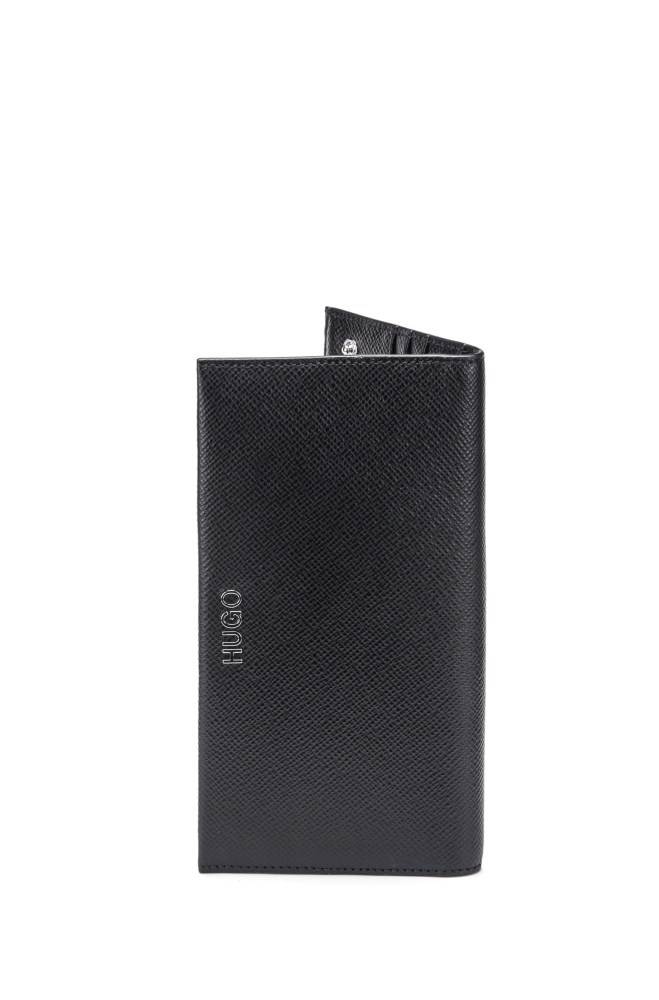 Hugo Boss Saffiano-leather wallet Svarte | mRhoEbkz