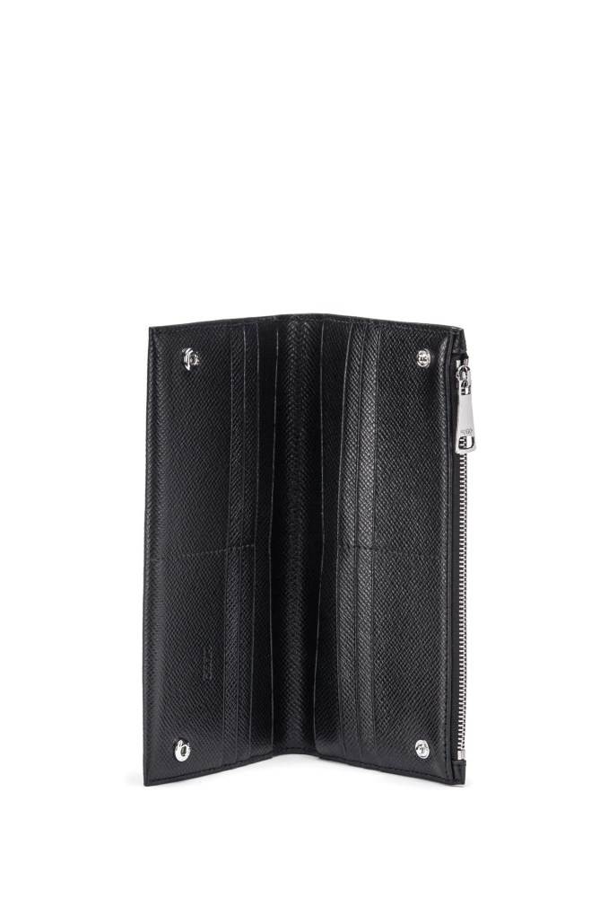 Hugo Boss Saffiano-leather wallet Svarte | mRhoEbkz