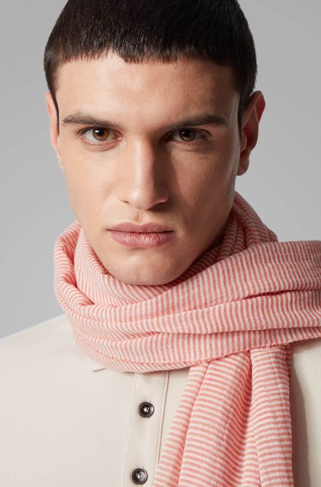 Hugo Boss Scarf Oransje | T0j4Lmp2