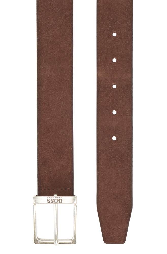 Hugo Boss Semsket Skinn belt Mørke Brune | mb2g47g0