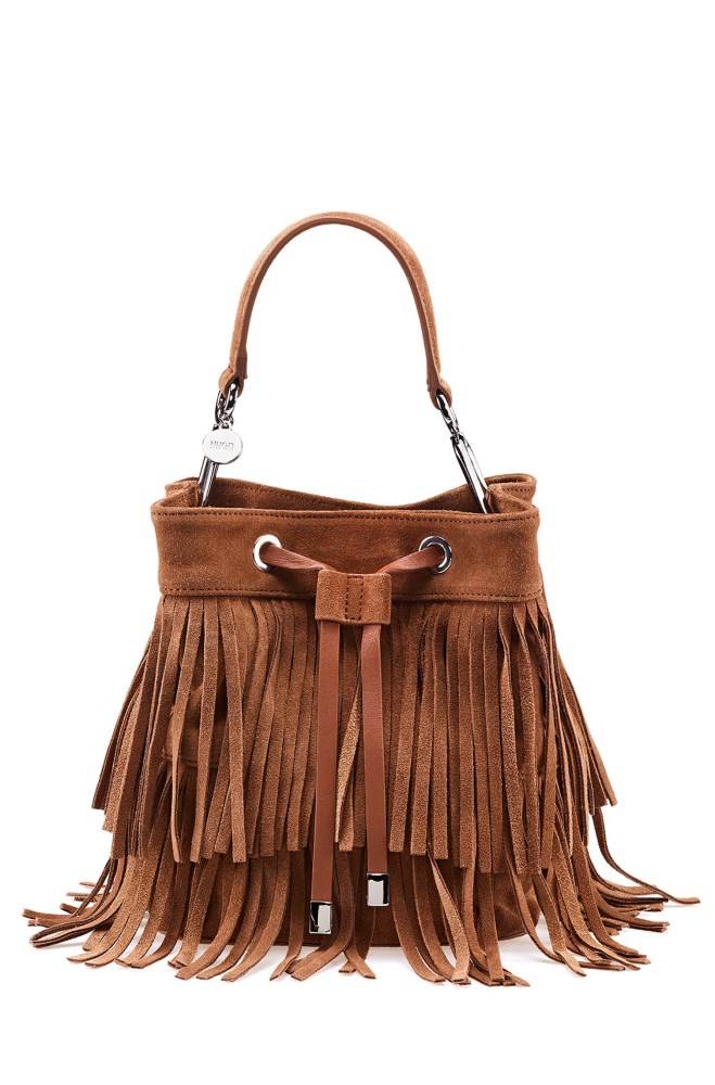 Hugo Boss Semsket Skinn bucket bag Brune | ceGY1QTx