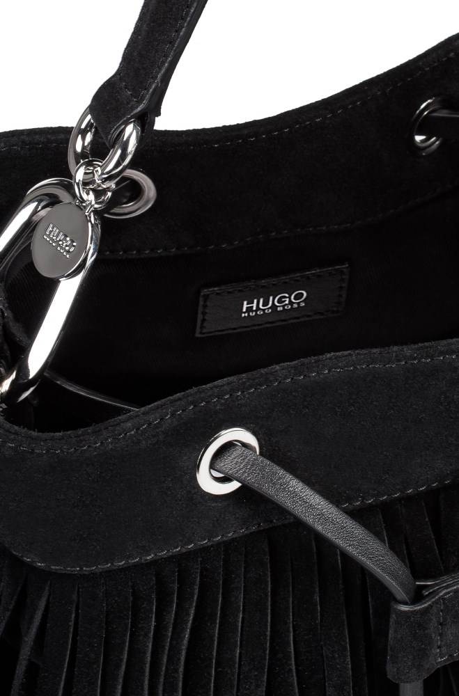 Hugo Boss Semsket Skinn bucket bag Svarte | GcNCb26i