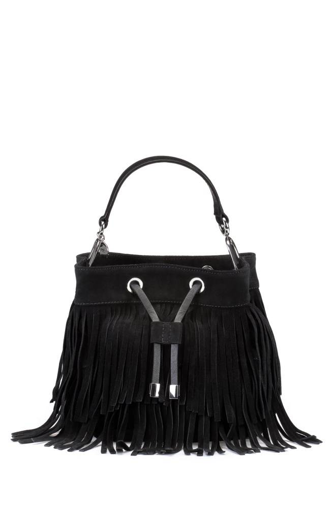 Hugo Boss Semsket Skinn bucket bag Svarte | GcNCb26i