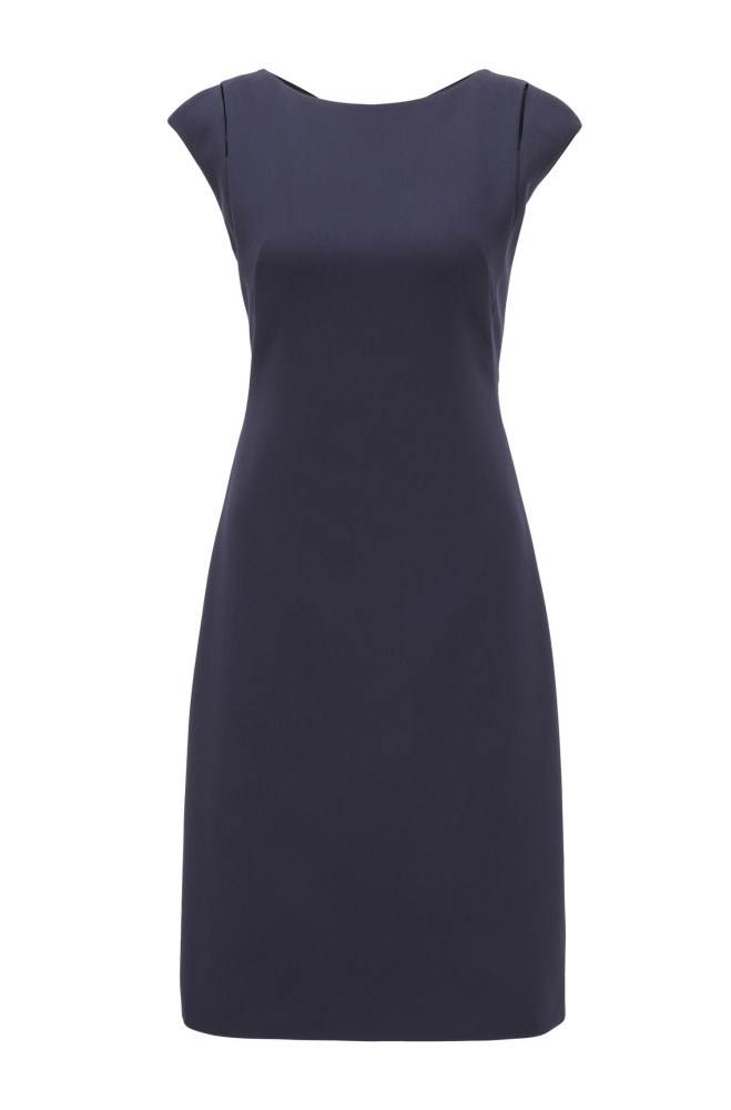 Hugo Boss Shift dress Mørke Blå | cy3G8wRf