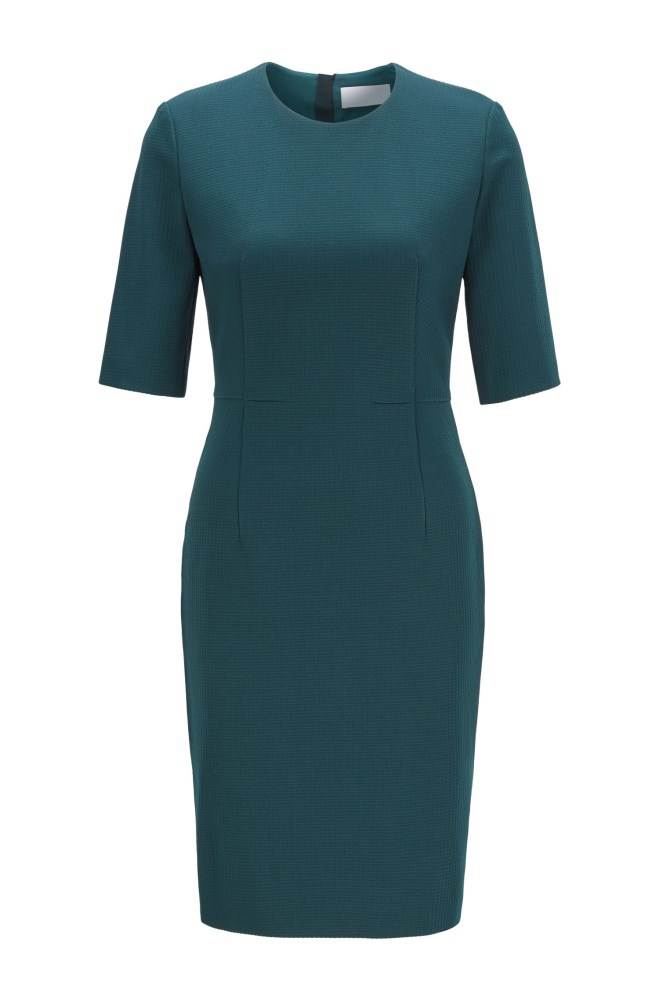 Hugo Boss Shift dress Mørke Grønn | Vplg8xm8