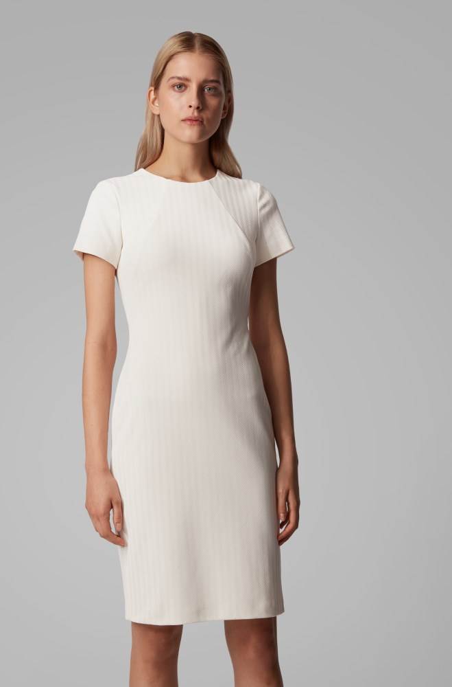 Hugo Boss Shift dress Natural | 2LF3VaKK