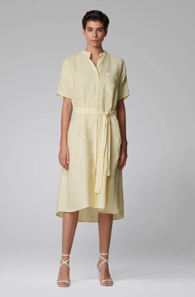 Hugo Boss Shirt dress Gul | 16aXSenA