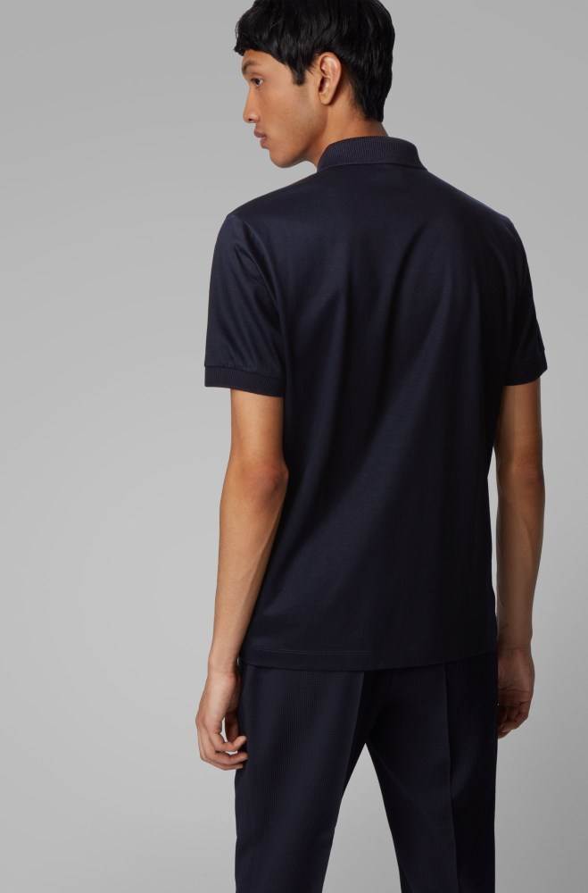 Hugo Boss Shirt-style polo top Mørke Blå | W3DjBLfJ