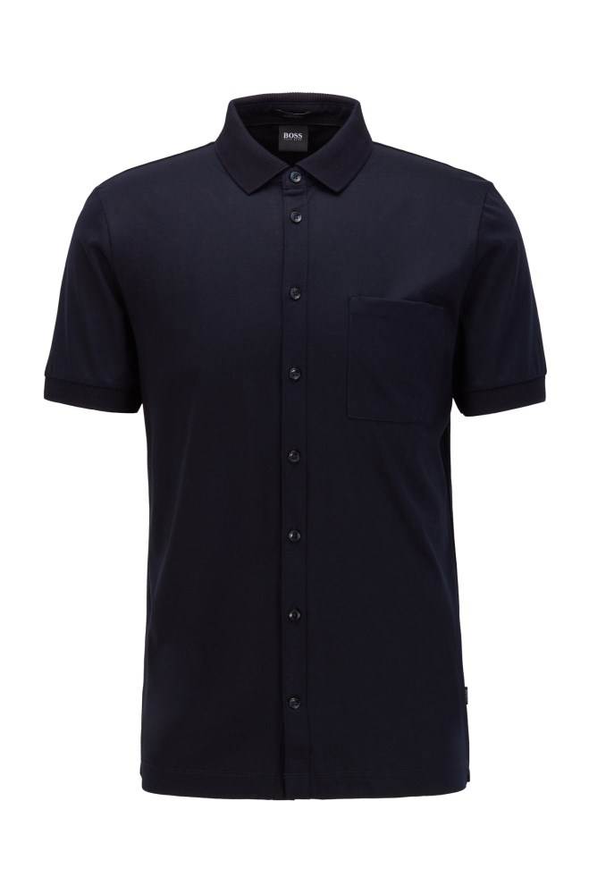 Hugo Boss Shirt-style polo top Mørke Blå | W3DjBLfJ