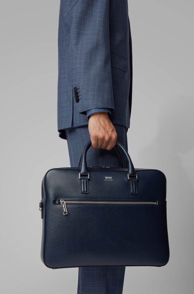 Hugo Boss Signature Kolleksjoner document case Mørke Blå | tUCyS7hS