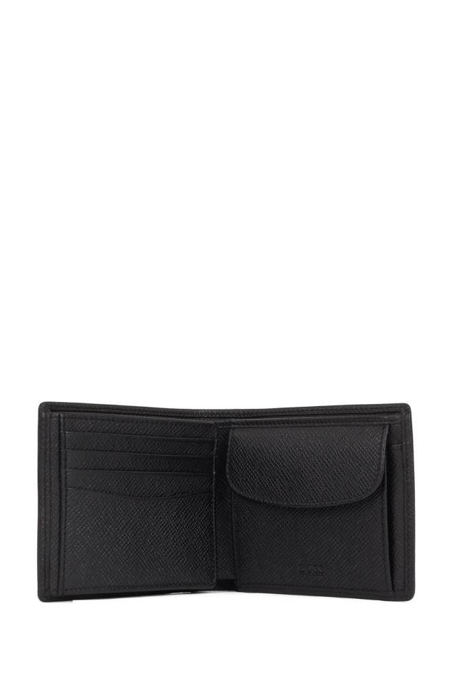 Hugo Boss Signature Kolleksjoner trifold wallet Svarte | i9QhR5wX