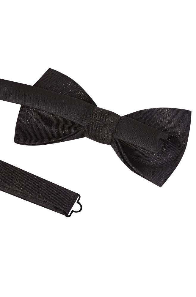 Hugo Boss Silk-blend bow tie Svarte | S9r5xGcp