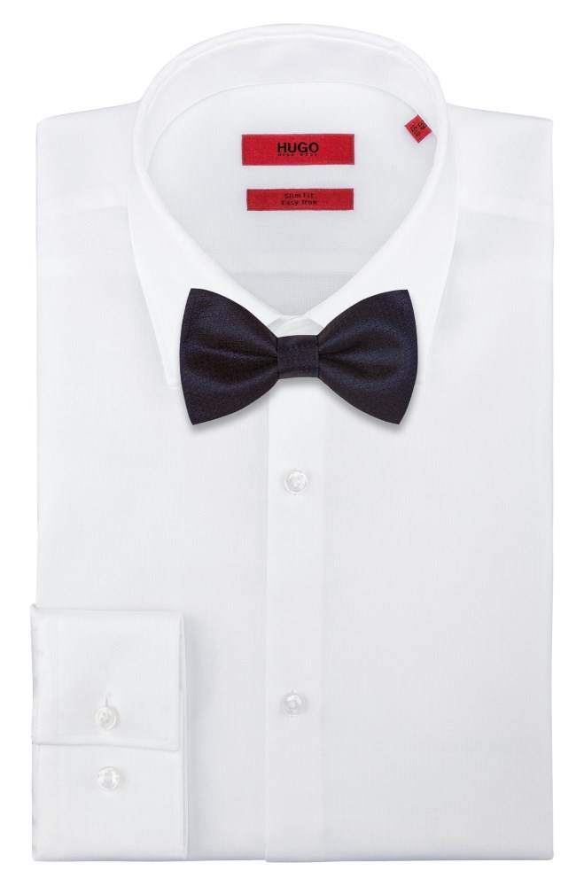 Hugo Boss Silk bow tie Mørke Blå | 0w4QtxPn