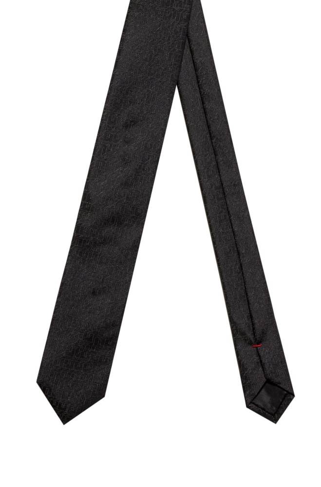 Hugo Boss Silk-jacquard tie Svarte | iZ2d1d0k