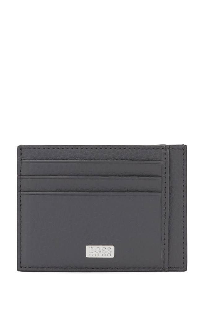 Hugo Boss Six-slot card case Grå | 8MqAgZ8A