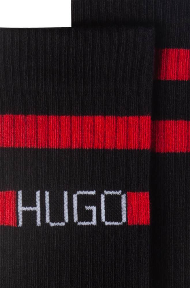 Hugo Boss Skater-length cotton-blend socks Svarte | aetvMtGN