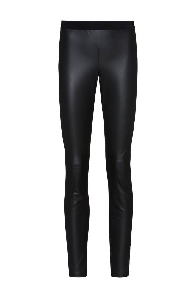 Hugo Boss Skinny-fit faux-leather trousers Svarte | m4gU7rnW