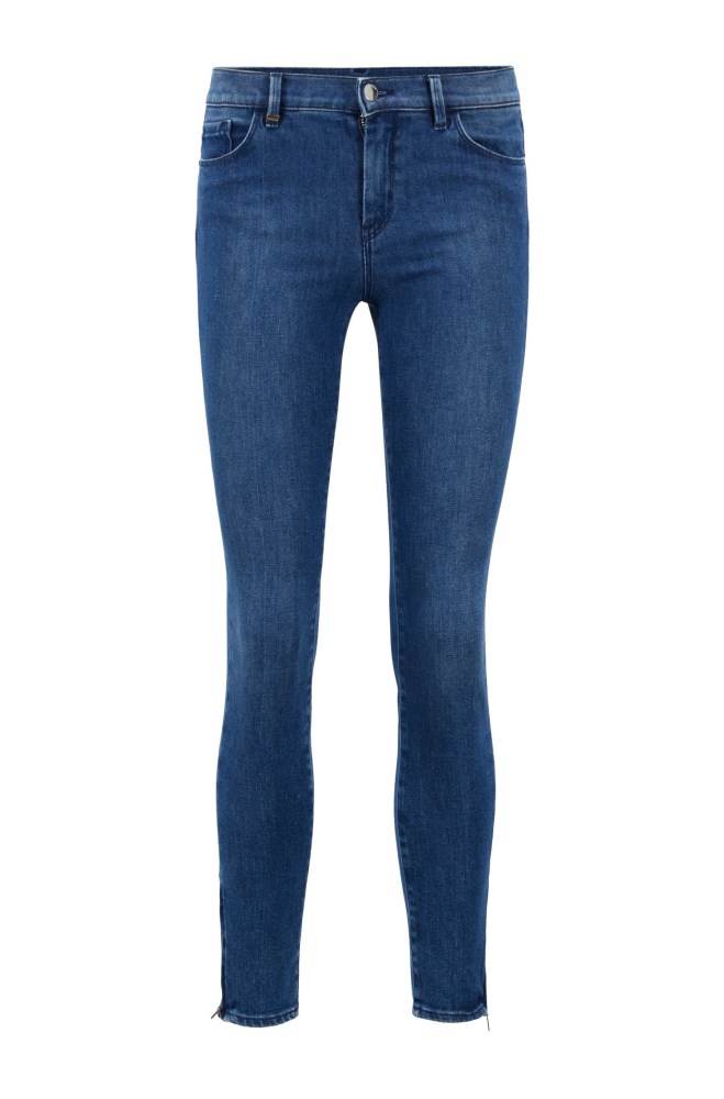 Hugo Boss Skinny-fit jeans Blå | 4UHqM4tN