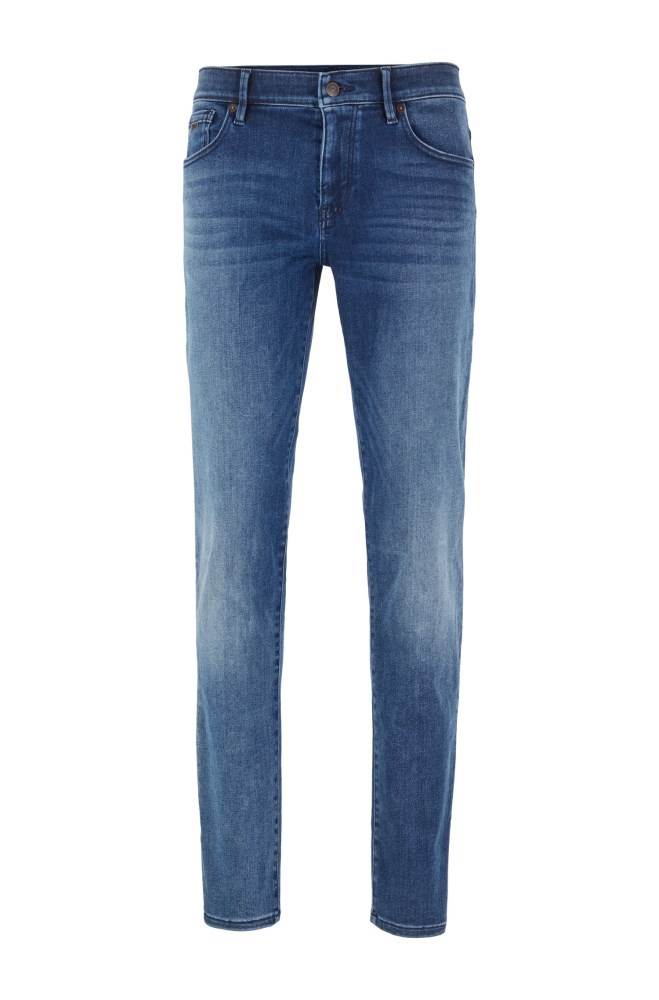 Hugo Boss Skinny-fit jeans Blå | aaEcUX4n