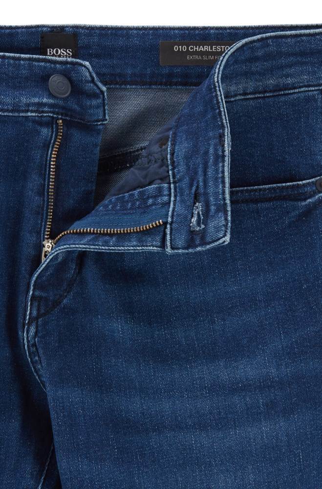 Hugo Boss Skinny-fit jeans Blå | ied9JblM